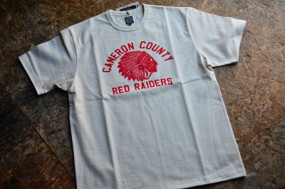 画像1: ジェラード2024SS ヘヴィーオンスプリントTシャツ「Red Raiders T」柄