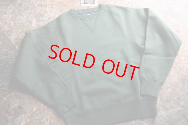 画像1: ジェラード2025SS フリーダムスリーブスウェット グラスグリーン色「Champs Sweat Shirt Plain」 (1)