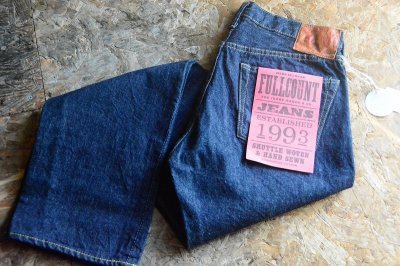 画像1: フルカウント 13.7ozオリジナルセルビッジ「Slim Straight denim」