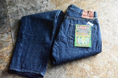 画像1: 再入荷☆SAMURAIJEANS 男気15oz刀耳セルビッチレギュラーストレート
