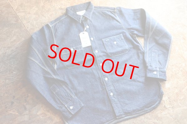 画像1: サムライジーンズ サムライコットン10ozデニムワークシャツ (1)