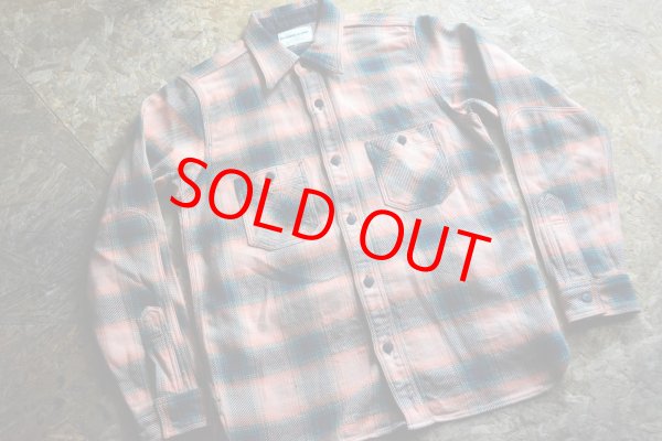 画像1: サムライジーンズ ロープインディゴヘビーネルワークシャツ (1)