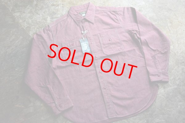 画像1: Colimbo 杢シャンブレービュートワークシャツ「Butte Work Shirt」 (1)