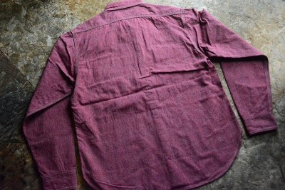 画像2: Colimbo 杢シャンブレービュートワークシャツ「Butte Work Shirt」