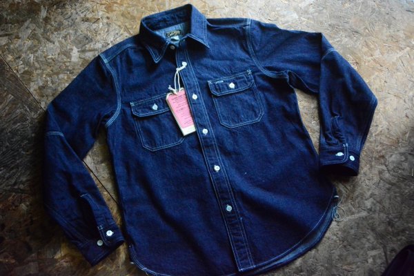 画像1: Colimbo ヒルヘッド10oz Denimワーク シャツ「Hillhead Work Shirt」 (1)