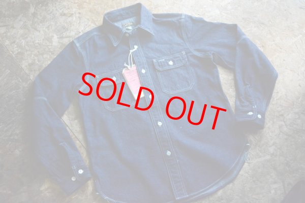 画像1: Colimbo ヒルヘッド10oz Denimワーク シャツ「Hillhead Work Shirt」 (1)
