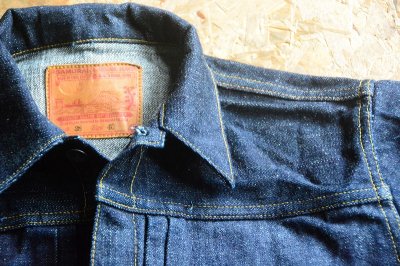 画像2: サムライジーンズ 17oz武士道セルビッチ大戦デニムジャケット「WWII model」