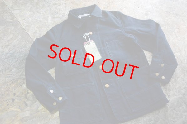 画像1: Colimbo ヤードボスダック生地カバーオール「Tough Canvas」ブラック (1)