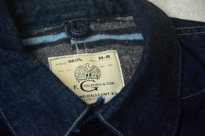 画像2: Colimbo stencilカスタム大戦ブランケットデニムカバーオール「S.R.Garrison Denim Jumper」