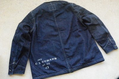 画像3: Colimbo stencilカスタム大戦ブランケットデニムカバーオール「S.R.Garrison Denim Jumper」