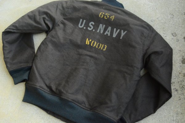 画像1: COLIMBO 大戦期デッキジップジャケット「Destroyer Escort  654 U.S.NAVY WOOD」 (1)