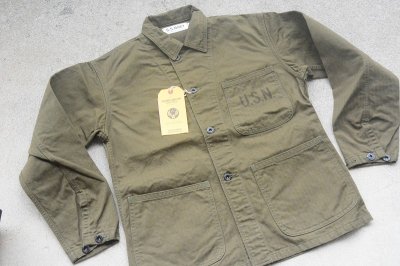 画像1: COLIMBO ネイバルヘリンボンワークジャケット N-3タイプ 「NAVAL WORK Jkt. "WATKINS-JF"」