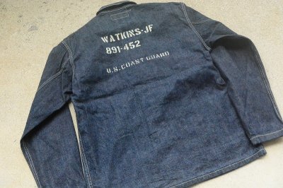 画像3: COLIMBO ネイバル12ozデニムワークジャケット N-3タイプ 「NAVAL WORK Jkt.WATKINS-JF」