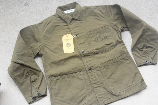 画像1: COLIMBO ネイバルヘリンボンワークジャケット N-3タイプ 「NAVAL WORK Jkt. "WATKINS-JF"」 (1)