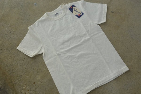 画像1: ストラスバーガー GRAVITEE吊り編み無地ポケットTシャツ (1)