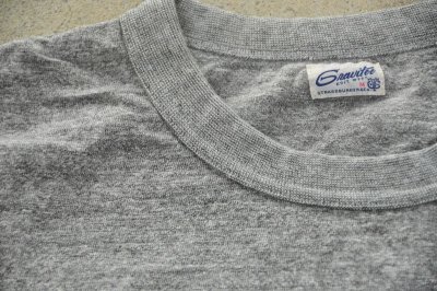 画像2: ストラスバーガー GRAVITEE吊り編み無地ポケットTシャツ（ヘザーグレー）