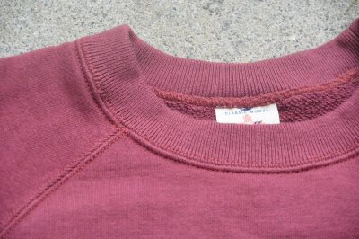 画像2: Two Moon 吊り編み半袖ラグランスウェットシャツ「Short Sleeve Sweatshirt」アズキ色