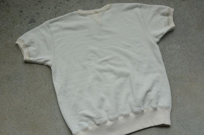 画像2: Two Moon 吊り編み両Vガゼット半袖スウェットシャツ「Double V-gusset」