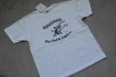 画像1: Two Moon ラフィ天竺丸胴ボディBOWMAN プリントT「RUNNING DOG」