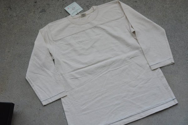 画像1: Two Moon ラフィー無地七分袖フットボールT「Harf sleeve football」 (1)