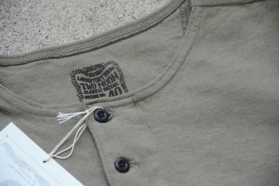 画像2: Two Moonハーフスリーブ５ボタンヘンリーネックT「Harf sleeve Henley」