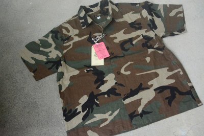 画像1: Colimbo モデストオープンカラーリネンシャツ「Heavy Weight Linen WOODLAND CAMO」