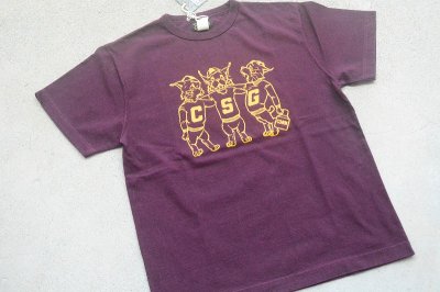 画像2: COLIMBO ノーウォークコットンプリントTシャツ「C.S.G.CLUB」柄