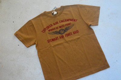 画像2: COLIMBO ノーウォークコットンプリントTシャツ「AIR FORCE WING EMBLEM」柄