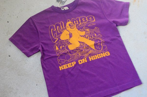 画像1: COLIMBO ノーウォークコットンプリントTシャツ「BIGFOOT HIKKING」柄 (1)