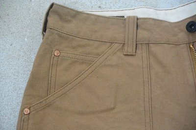 画像2: COLIMBO COALWOODキャンバスペインターショーツ「 Tough #8 Canvas」