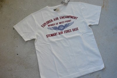 画像1: COLIMBO ノーウォークコットンプリントTシャツ「AIR FORCE WING EMBLEM」柄