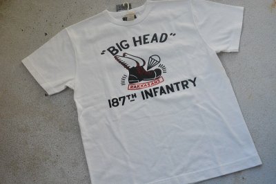 画像1: COLIMBO ノーウォークコットンプリントTシャツ「BIG HEAD RAKKASANS」柄