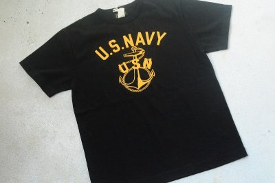 画像1: COLIMBO ノーウォークコットンプリントTシャツ「NAVAL ANCHOR」柄