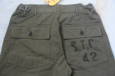 画像2: COLIMBO 50'S ArmyユーティリティーショーツFort Bragg「Custom-"S.T.C.42」