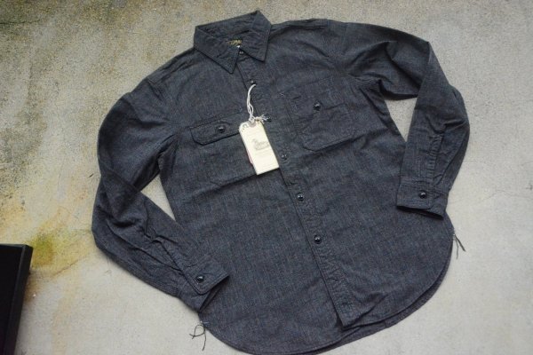 画像1: Colimbo 杢シャンブレービュートワークシャツ「Butte Work Shirt」 (1)