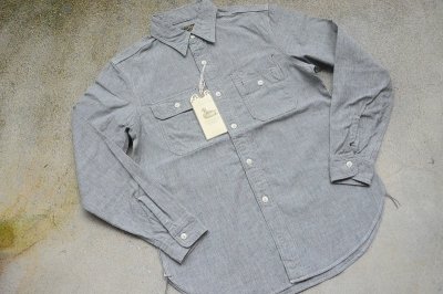 画像1: Colimbo 杢シャンブレービュートワークシャツ「Butte Work Shirt」