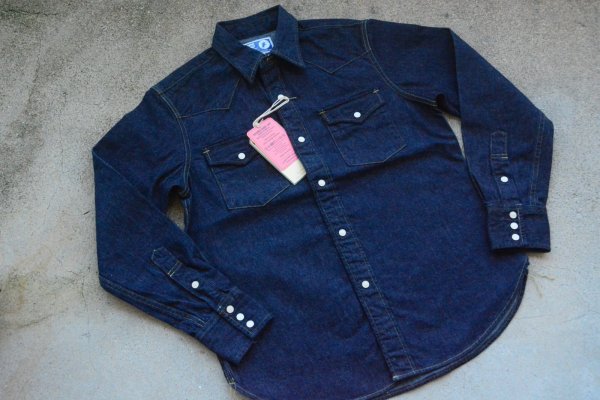 画像1: Colimbo キャトルマン10ozデニムウエスタンシャツ「Cattleman Shirt」 (1)