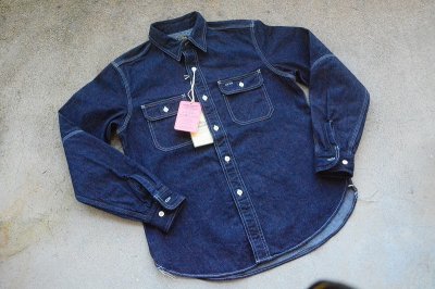 画像1: Colimbo ヒルヘッド10oz Denimワーク シャツ「Hillhead Work Shirt」